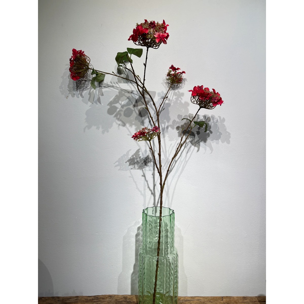 Hortensie Zweig large rot 110 cm