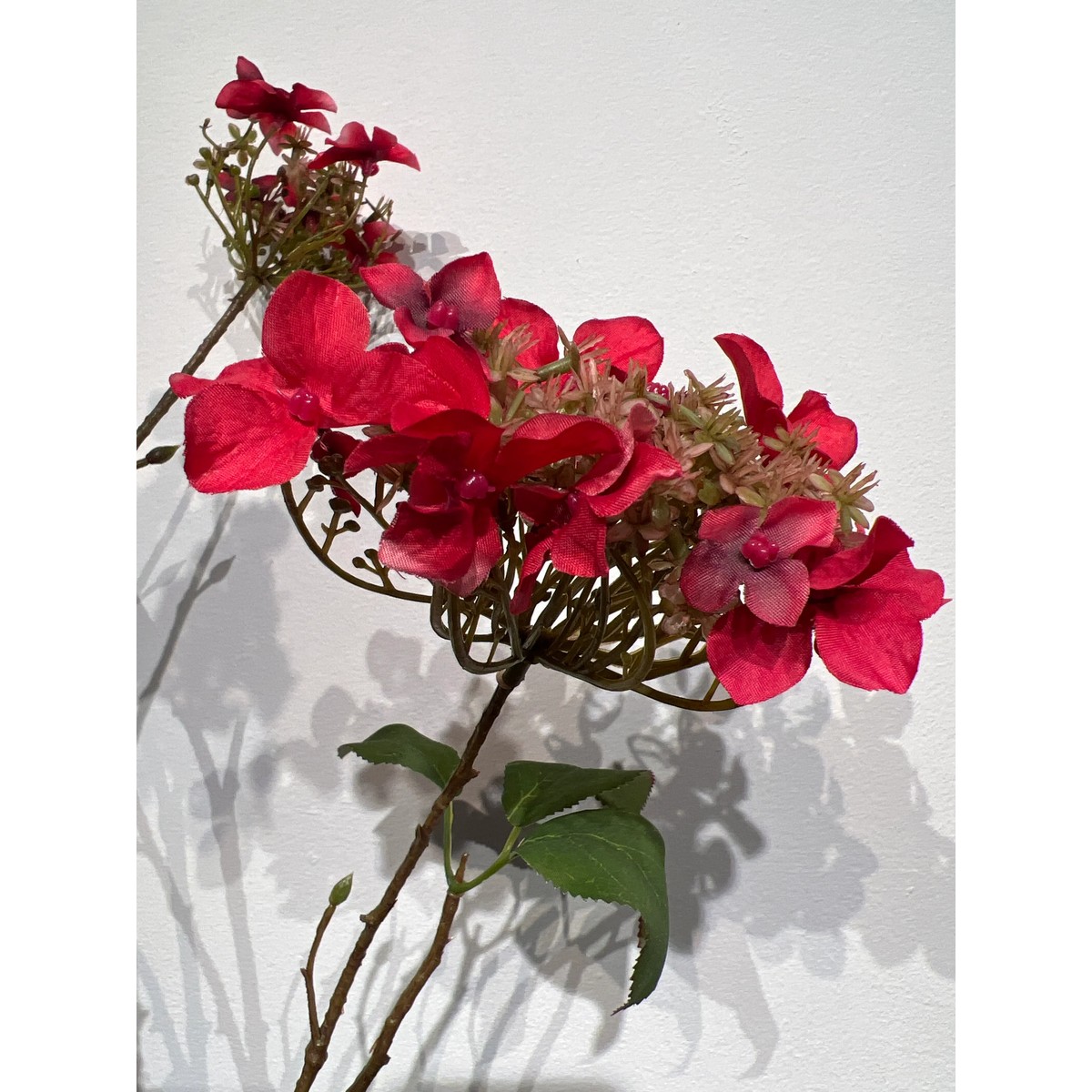 Hortensie Zweig large rot 110 cm